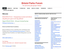 Tablet Screenshot of bristolparksforum.org.uk